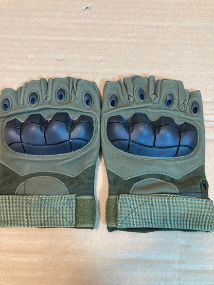 Half Finger Tactical Gloves with Hard Rubber Knuckles