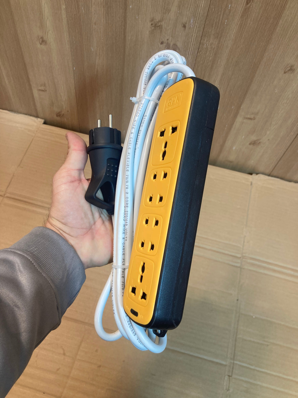 Imported Six Power Socket 4M Extension Board 6000W