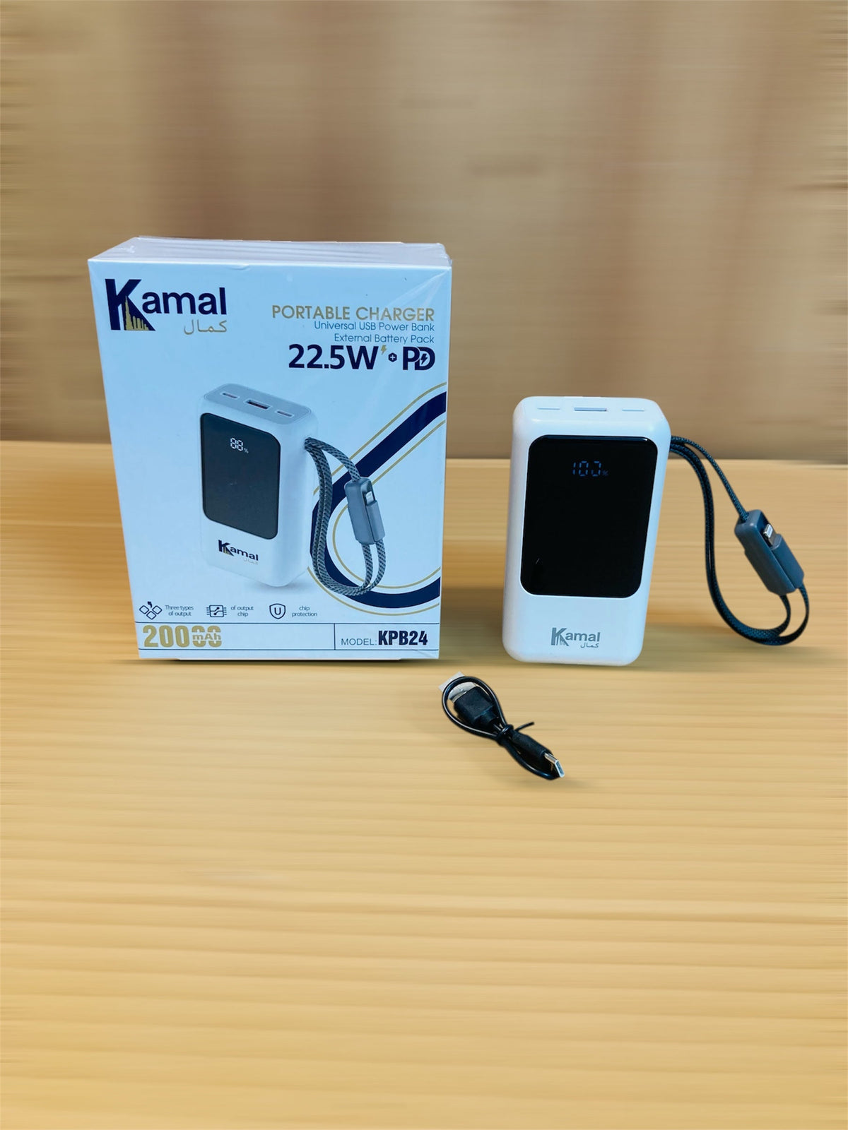 Kamal 22.5W Fast Charging 20000mAh Ultra Compact Power Bank KPB24