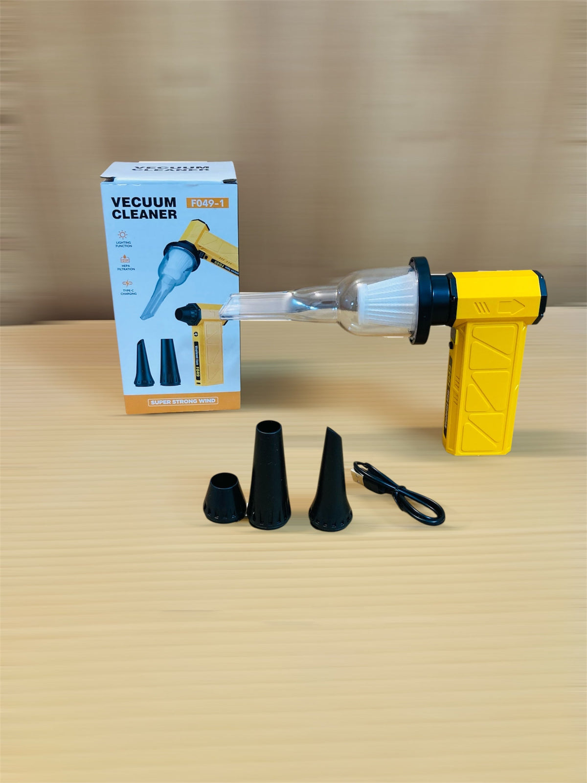 Portable High Speed 3in1 Turbo Violent Jet Fan Blower & Vacuum Cleaner F049-1