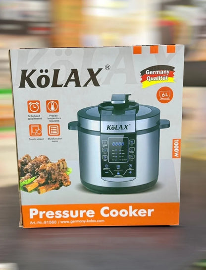 KöLAX 6L Electric Pressure Cooker - 1000W Digital Multi-Cooker with Touch Screen