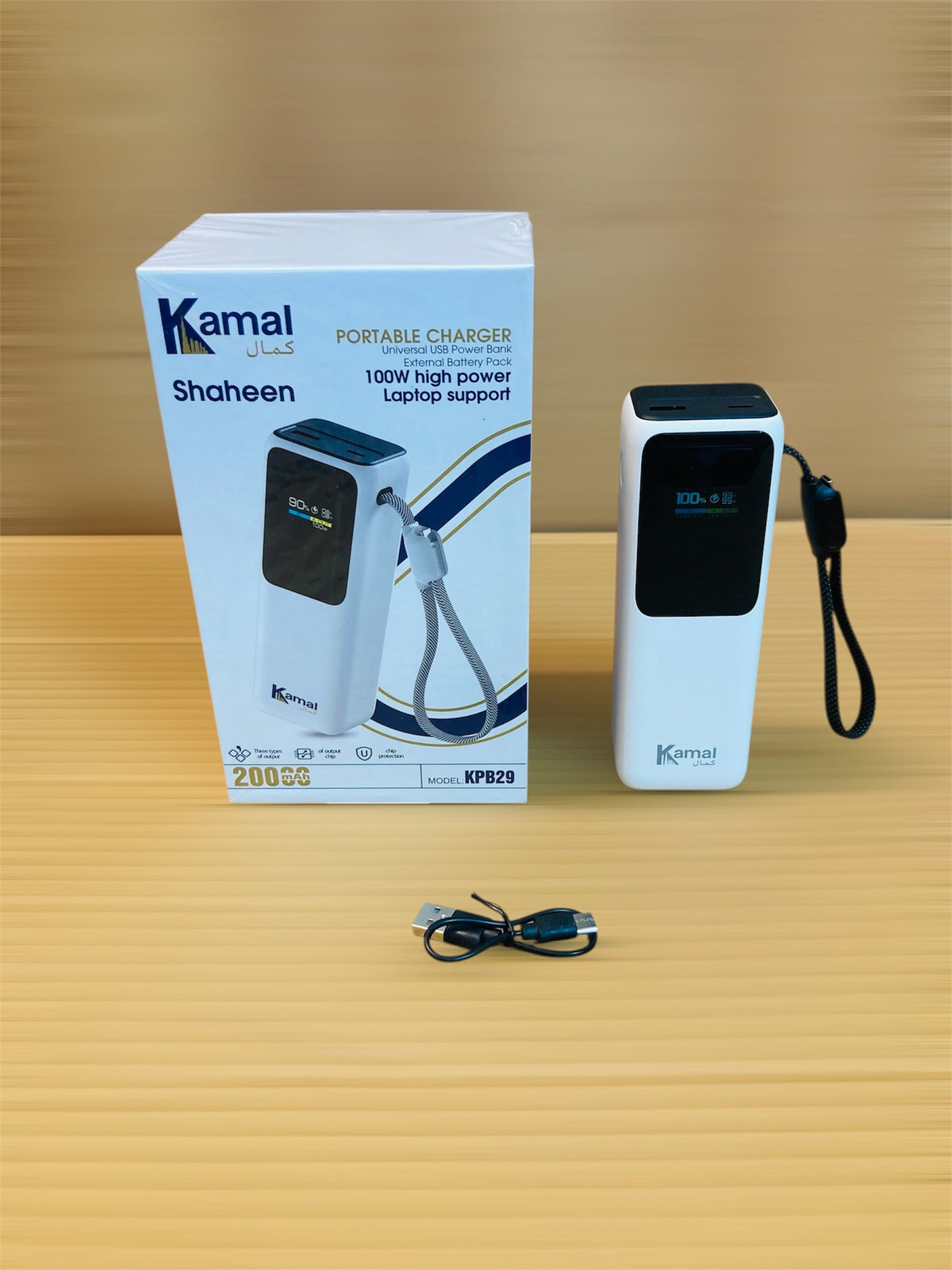 Kamal 100W Super Fast 20000mAh Laptop Lithium Power Bank KPB29