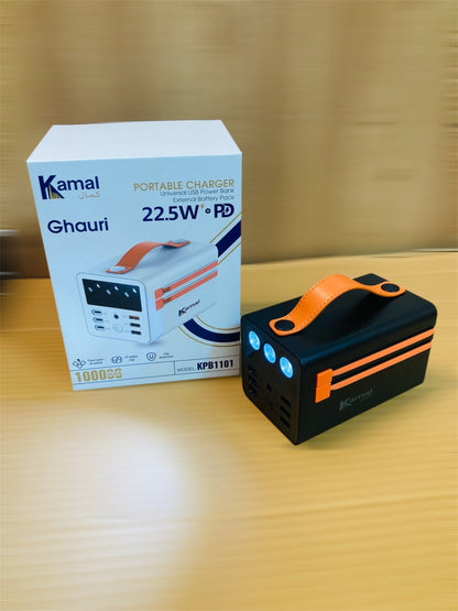Kamal 22.5W Fast Charging Ghauri 100000mAh Power Bank - Power Station KPB1101