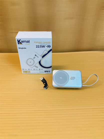 Kamal 22.5W Fast Charging MagSafe 10000mAh Wireless Power Bank KPB13