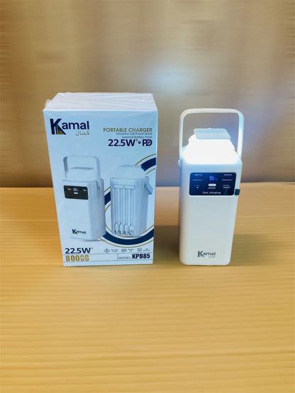 Kamal 22.5W Fast Charging PD 80000mAh Lamp Power Bank KPB85