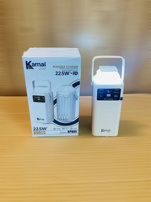 Kamal 22.5W Fast Charging PD 80000mAh Lamp Power Bank KPB85