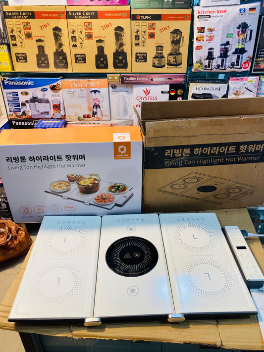 Lot Imported 5 Burner Universal Foldable Electric Stove - HotPlate - Infrared Cooker 1400W (4 Warmers, 1 Infrared)