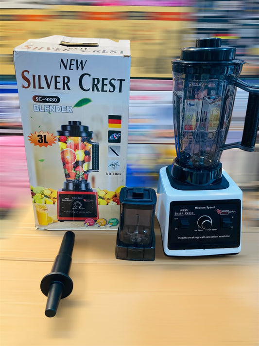 New Silver Crest Heavy Duty Commercial Blender & Grinder SC-9880
