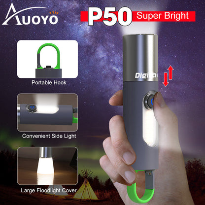 Mini Keychain Rechargeable Flashlight/Torch ABD-836