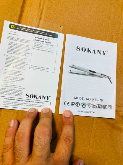 Sokany Digital Professional Hair Straightener HS-976