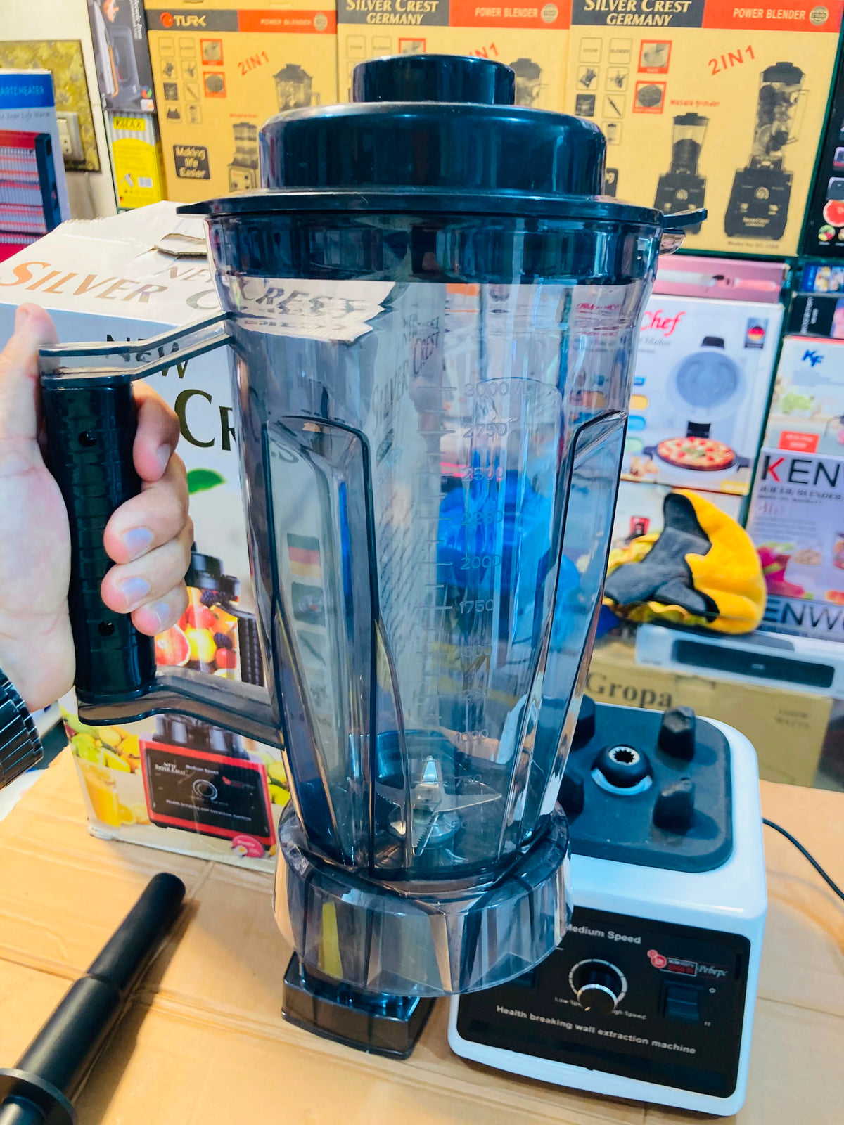 New Silver Crest Heavy Duty Commercial Blender & Grinder SC-9880