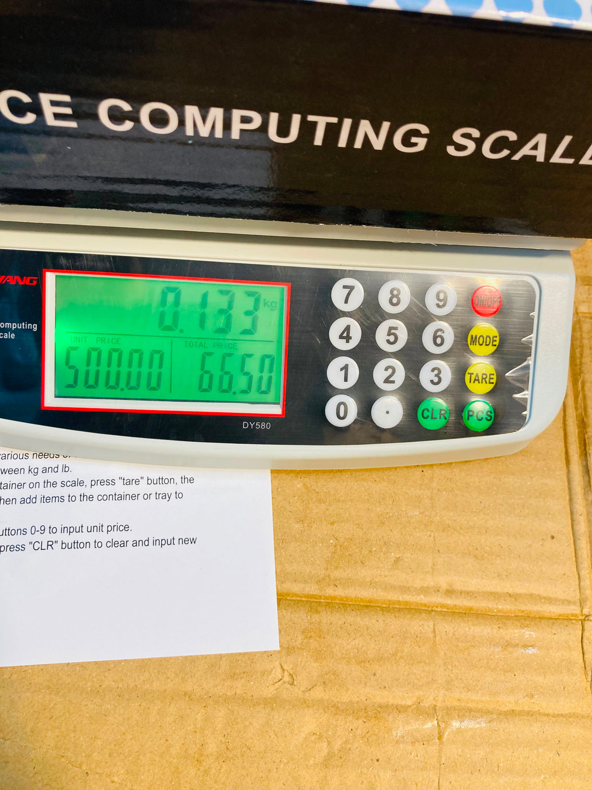Dayang Price Computing Scale DY-580
