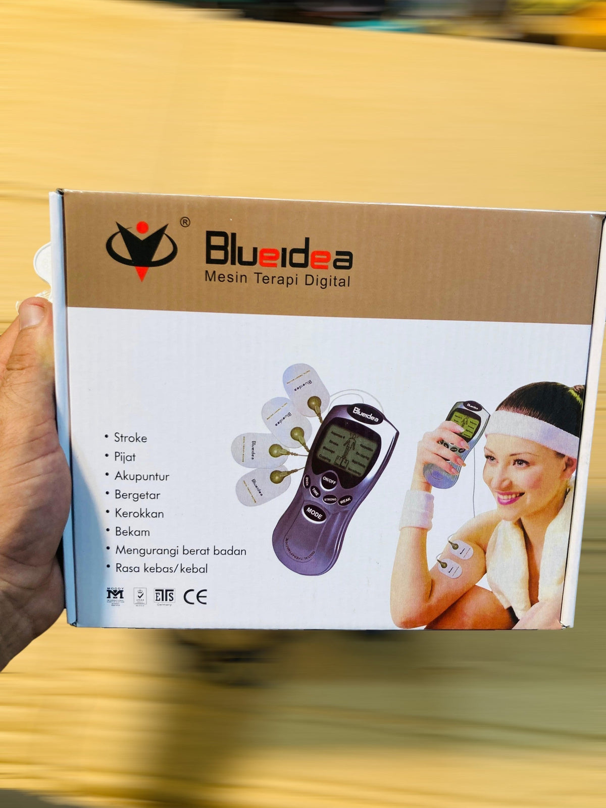 Blueidea Digital Therapy Machine Electronic Pulse Massager with Electrode Pads and Power Adapter