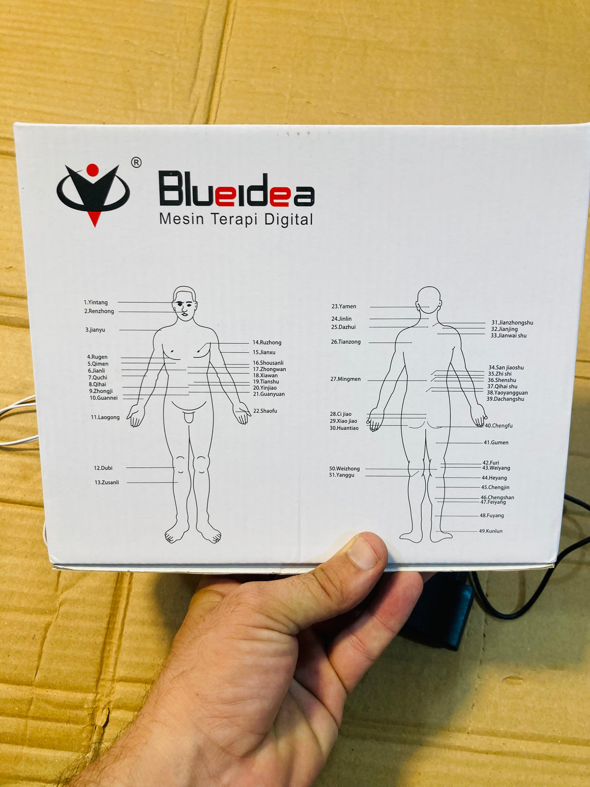 Blueidea Digital Therapy Machine Electronic Pulse Massager with Electrode Pads and Power Adapter