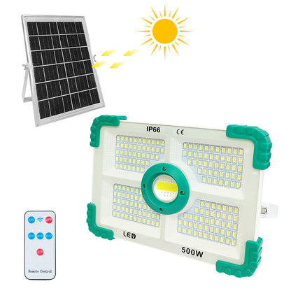 Solar Rechargeable 100W & 200W Cuba Light With Solar Panel