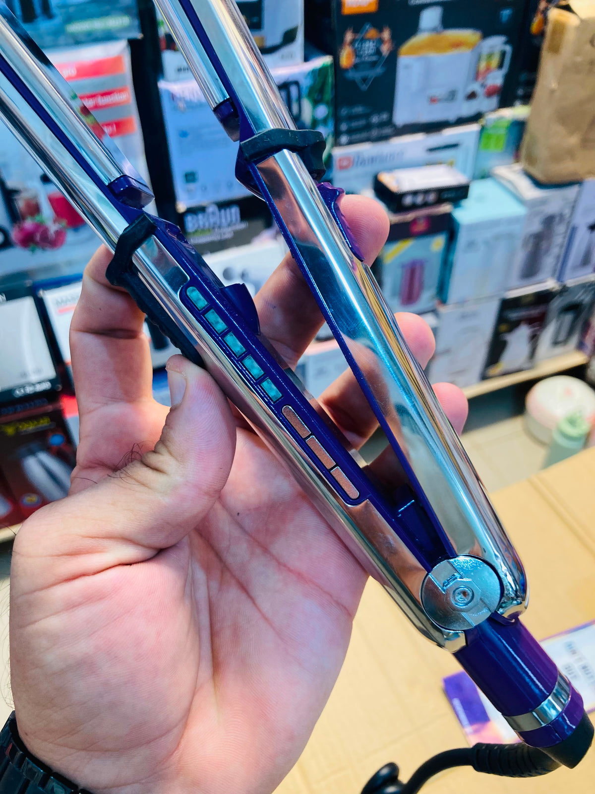 Imported Titanium plates Deeper Than Hair professional hair straightener