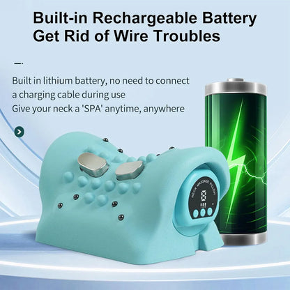 Rechargeable Neck & Shoulder  Relaxing Heating Pillow Massager