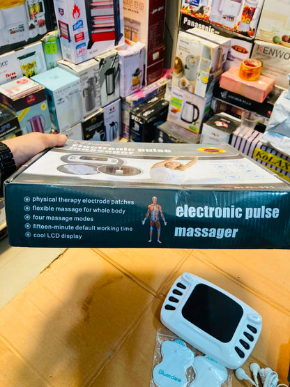 Blueidea  Electronic Pulse Massager  Digital TENS EMS Therapy Machine with 8 Massage Modes BLD-321