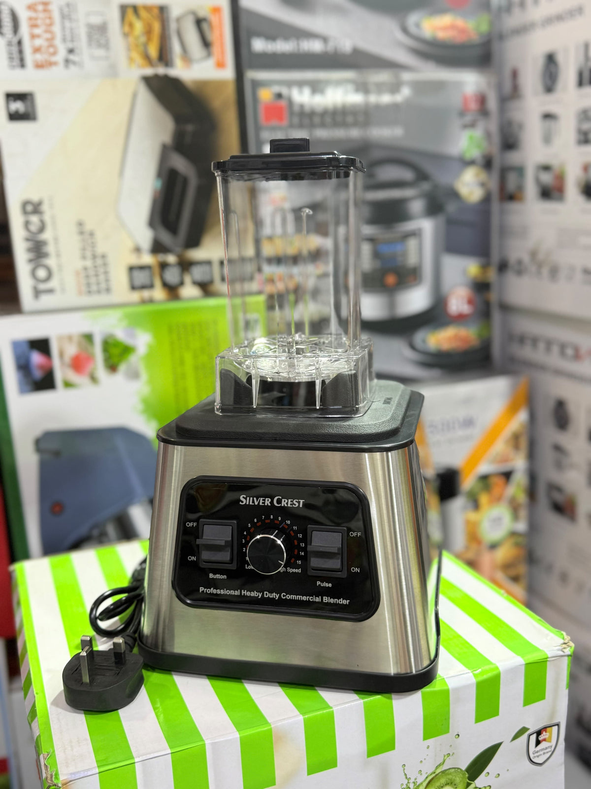 Silver Crest 2-in-1 Powerful Commercial Blender & Grinder SC-5042-2