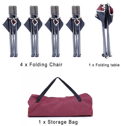 Lot Imported 5in1 Portable Folding Camping Chair Set