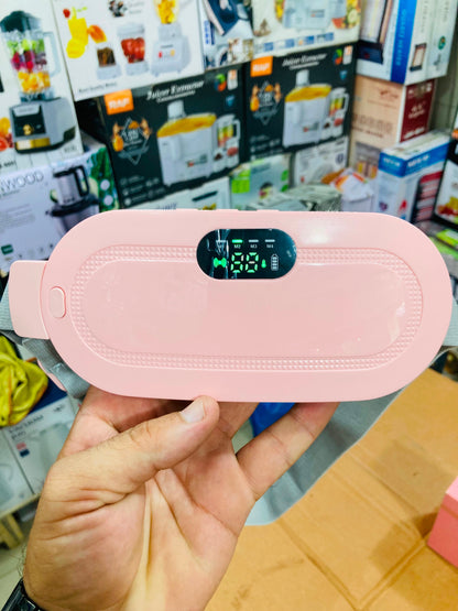 Portable Electric Menstrual Period Heating Pad Belt & Massager Set