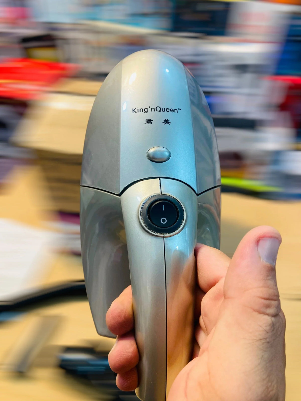 King'n Queen Mini Handheld Vacuum Cleaner with Flexible Hose and Multi-Surface Attachments DV-1388