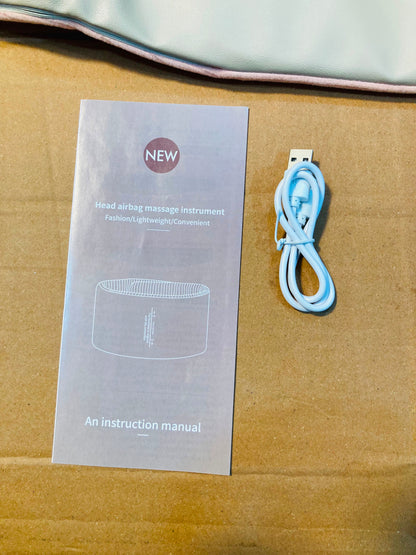 Electric Airbag Head Massager with Heating & Smart Controller 666