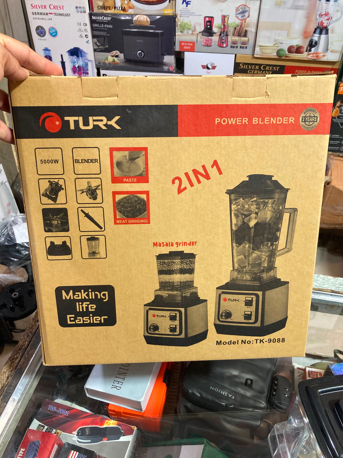 TURK 2in1 Powerful Blender & Grinder TK-9088