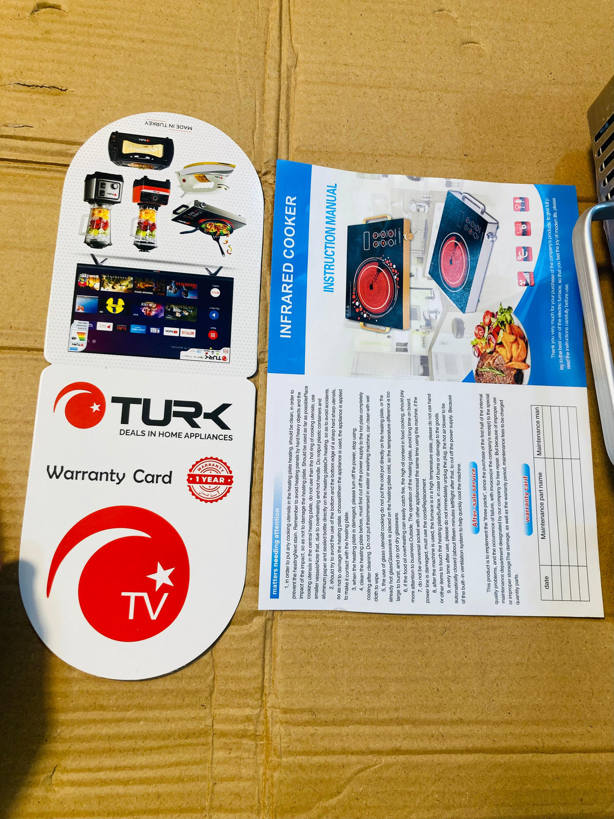 TURK Digital Infrared Cooker 3500W Electric Stove with Micro-Crystal Plate, Touch Controls & Handles T.A07