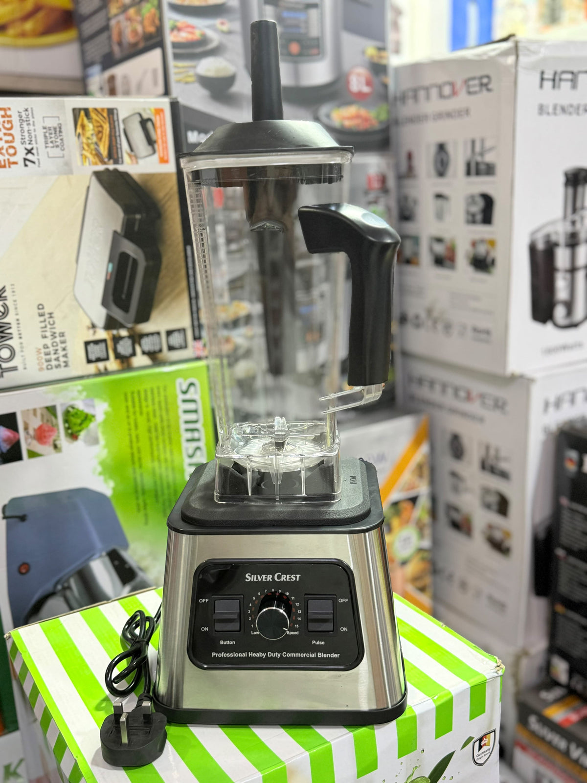 Silver Crest 2-in-1 Powerful Commercial Blender & Grinder SC-5042-2