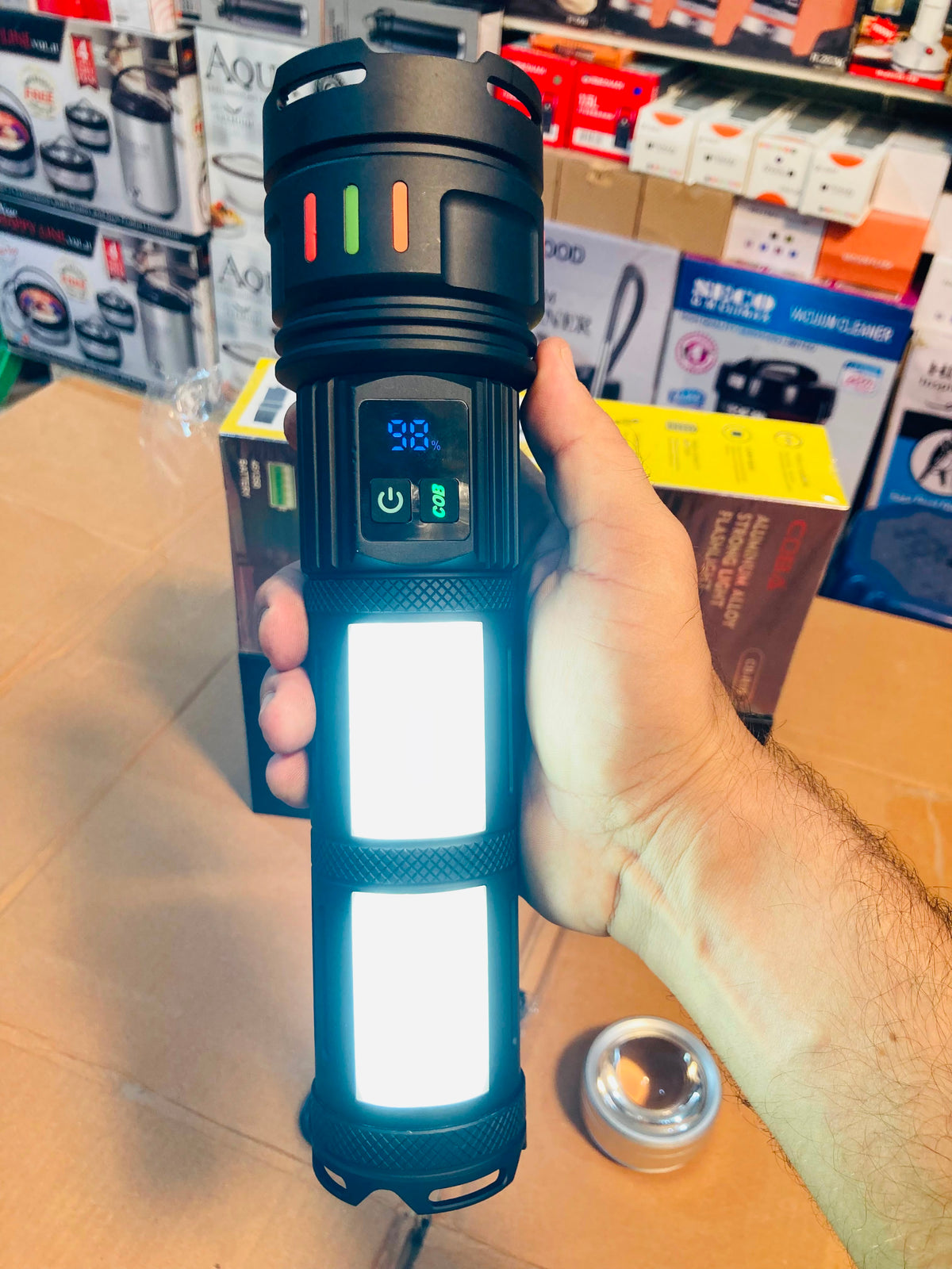 COBA Powerful Long Range Super Led Flashlight Torch CB-R18