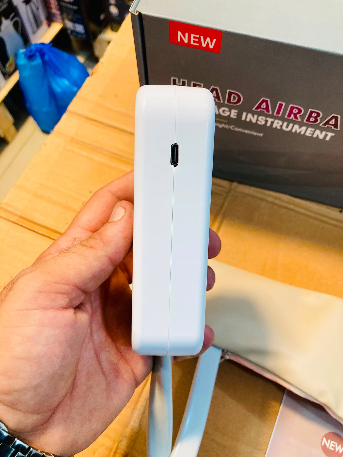 Electric Airbag Head Massager with Heating & Smart Controller 666