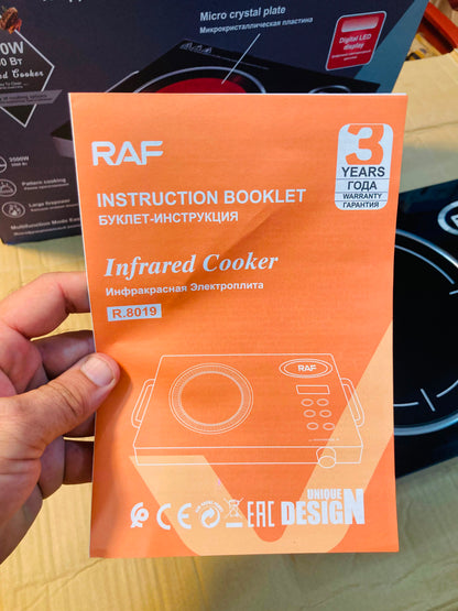 RAF Russian 3500W Electric Infrared Cooker – Multifunction Touch & Knob Control Single Burner Hotplate Stove R.8019