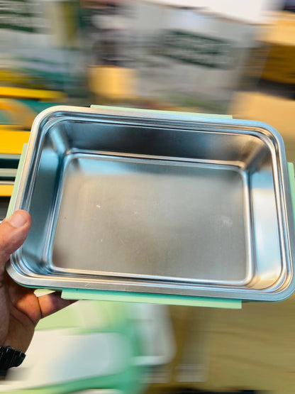 Portable Electric Lunch Box 50W Food Warmer Heater with Fork and Spoon