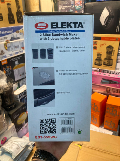 Elekta 3 in 1 Sandwich and Grill Maker 700W EST-55SWG