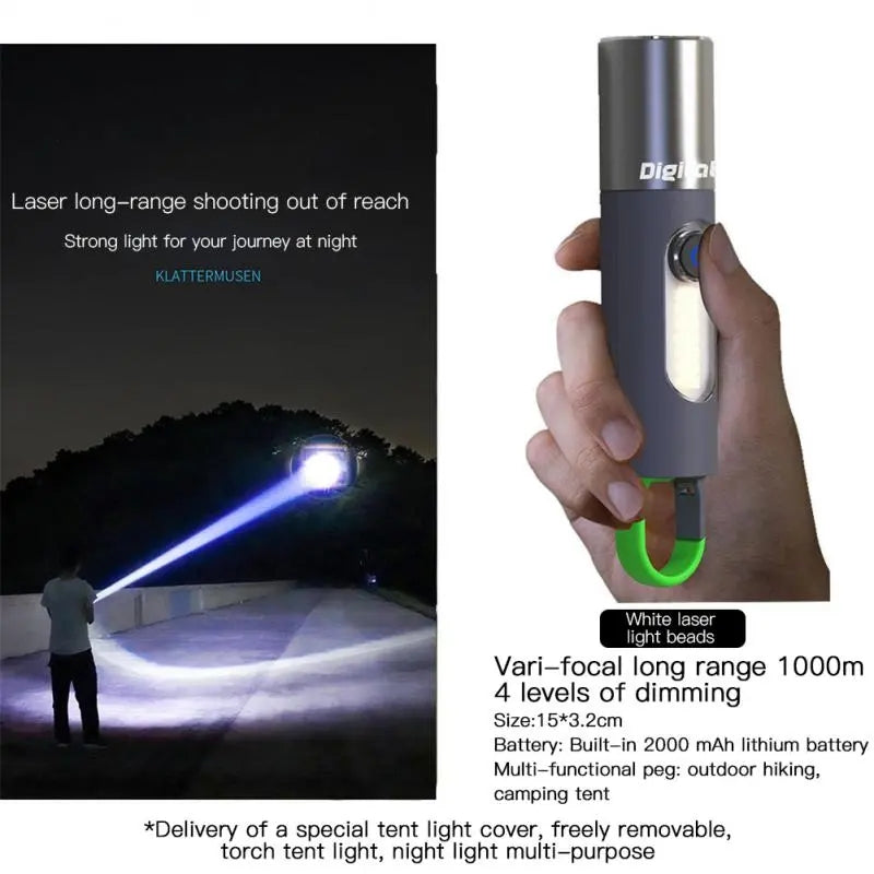 Mini Keychain Rechargeable Flashlight/Torch ABD-836