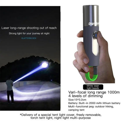 Mini Keychain Rechargeable Flashlight/Torch ABD-836