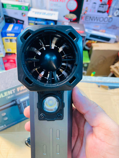 Violent Fan Multi-Functional Cordless Turbo Blower & Air Duster  500W High-Speed Blower with LED Light, Digital Display F047-1