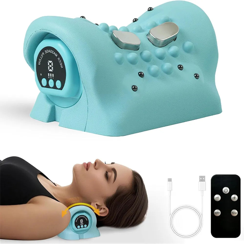 Rechargeable Neck & Shoulder  Relaxing Heating Pillow Massager