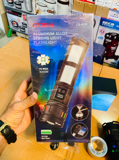 COBA Powerful Long Range Super Led Flashlight Torch CB-R18