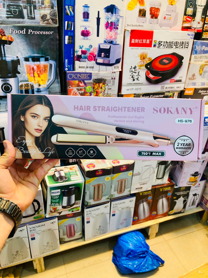 Sokany Digital Professional Hair Straightener HS-976