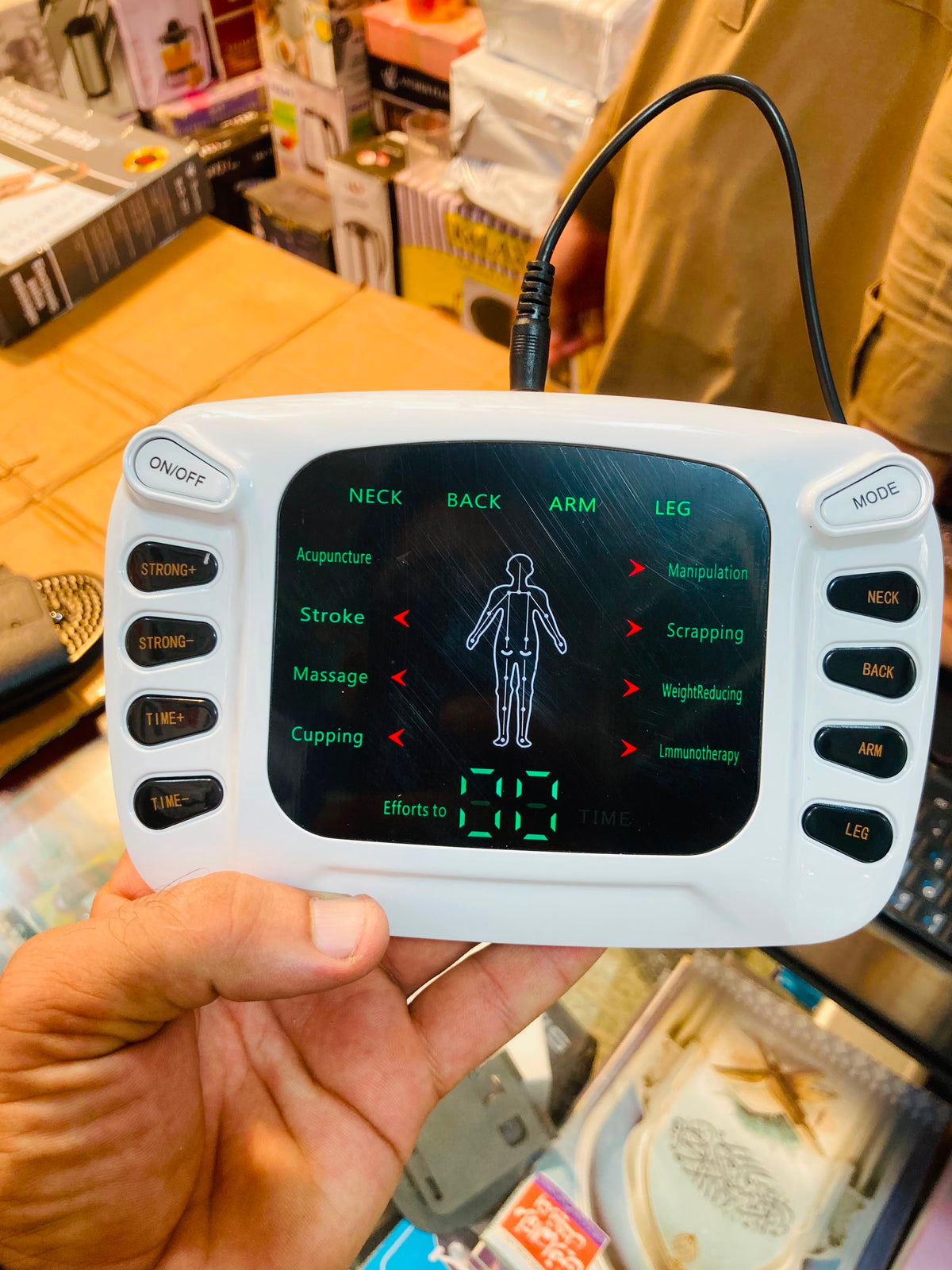 Blueidea  Electronic Pulse Massager  Digital TENS EMS Therapy Machine with 8 Massage Modes BLD-321