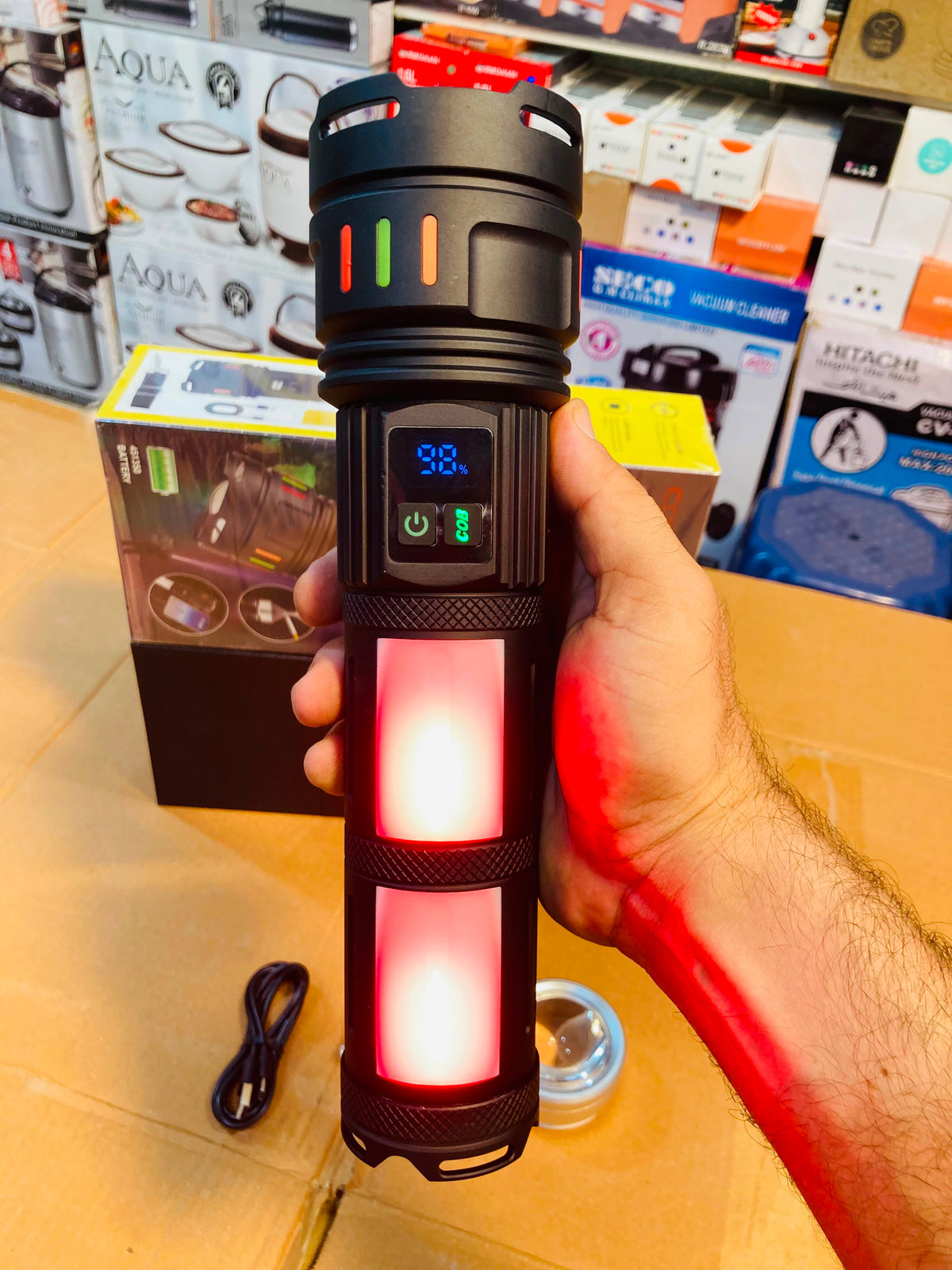 COBA Powerful Long Range Super Led Flashlight Torch CB-R18