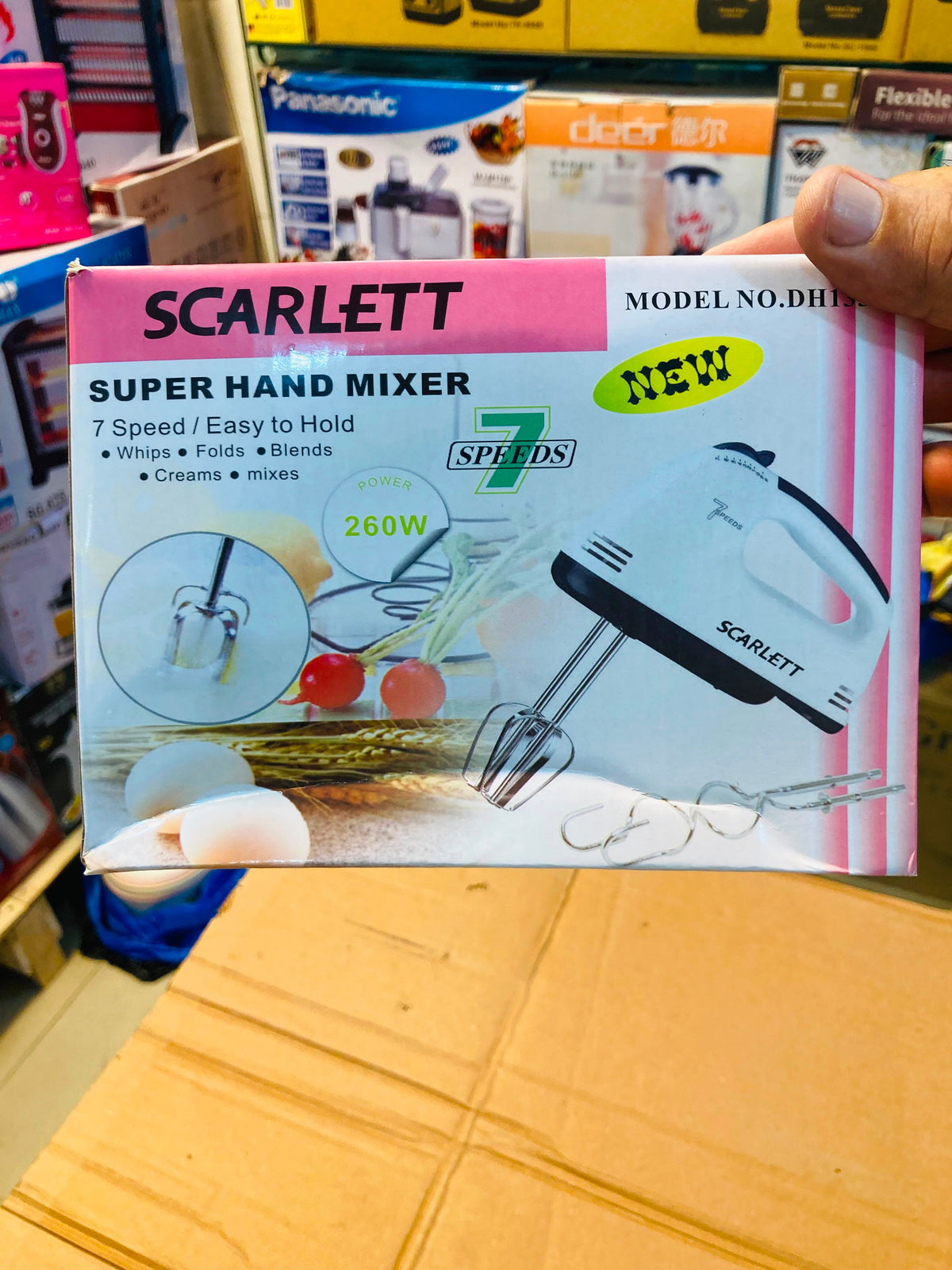 Scarlett 260W Electric Super Hand Mixer DH133-1