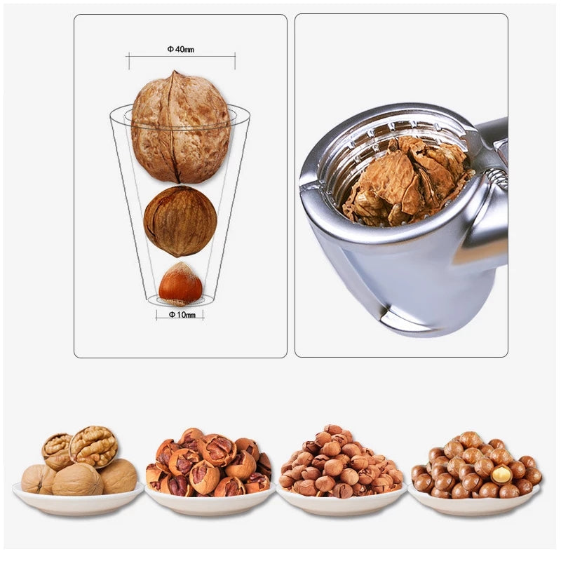 Heavy Duty Stainless Steel Walnut Cracker Tool - Nut Cracker