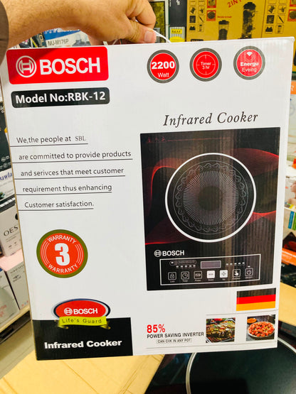 Bosch 2200W Single Burner Infrared Cooker - Electric Stove - Hotplate RBK-12