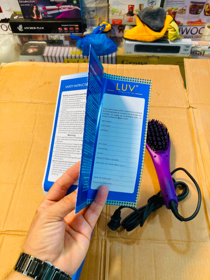 LUV Ceramic Hair Straightening Brush