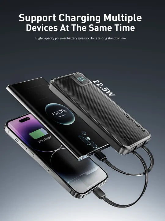 Ven-Dens 22.5W Fast Charging 10000mAh Power Bank VD-PB060