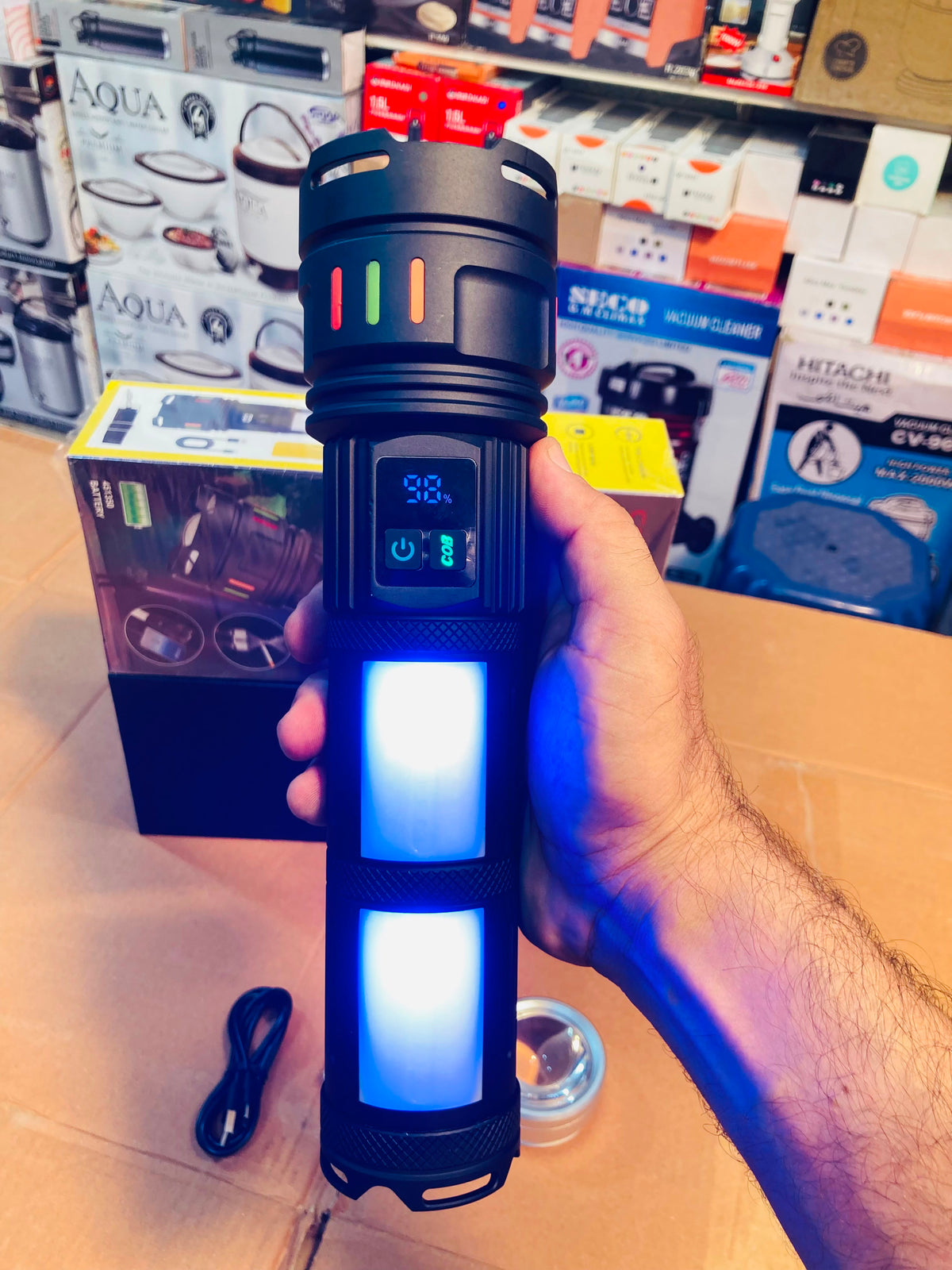 COBA Powerful Long Range Super Led Flashlight Torch CB-R18